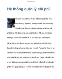 Hệ thống quản lý chi phí Chuyên viên kế toán chi phí