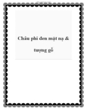 Châu phi đen mặt nạ & tượng gỗ