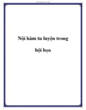 Nội hàm tu luyện trong hội họa