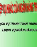 Bải giảng lý thuyết về ngân hàng - Chương 9