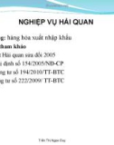 Nghiệp vụ hải quan