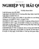 Bài giảng Nghiệp vụ hải quan - Chương 1: Sự ra đời và phát triển của nghiệp vụ hải quan