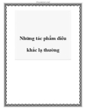 Những tác phẩm điêu khắc lạ thường