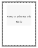 Những tác phẩm điêu khắc đặc sắc