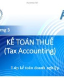 Bài giảng Kế toán tài chính III: Chương 3 - Võ Minh Hùng