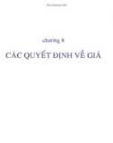 Bài giảng Kế toán quản trị: Chương 8 - ThS. Nguyễn Thị Phước