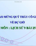 Bài giảng Lịch sử 9 bài 25: Những năm đầu của cuộc kháng chiến toàn quốc chống thực dân Pháp (1946 - 1950)