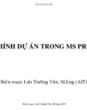 Tài chính dực án trong MS Project