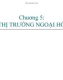 Bài giảng Thanh toán quốc tế (TS.Đặng Ngọc Đức) - Chương 5: Thị trường ngoại hối