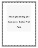 Khám phá những pho tượng độc, dị nhất Việt Nam