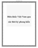 Điêu khắc Việt Nam qua các thời kỳ phong kiến