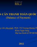 Bài giảng Tài chính quốc tế: Bài 2 - PGS.TS. Trương Quang Thông