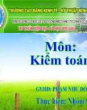 Thuyết trình môn kiểm toán