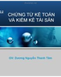 Chương 2 Chứng từ kế toán và kiểm kê tài sản 