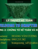 CHƯƠNG 2: CHỨNG TỪ KẾ TOÁN VÀ KIỂM KÊ