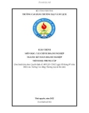 Giáo trình Tài chính doanh nghiệp (Ngành: Kế toán doanh nghiệp - Trung cấp) - Trường Cao đẳng Thương mại và Du lịch Thái Nguyên