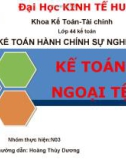 KẾ TOÁNNGOẠI TỆ