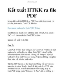 Kết xuất HTKK ra file PDF