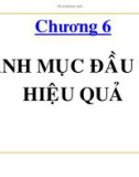 Chương 6- Danh mục đầu tư hiệu quả