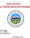 Bài giảng Tài chính doanh nghiệp: Chương 4 - ThS. Nguyễn Văn Minh