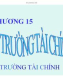 Bài giảng Lý thuyết tài chính tiền tệ: Chương 15 - Phạm Đặng Huấn