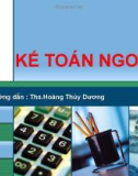 thuyết trình kế toán ngoại tệ