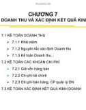 CHƯƠNG 7: KẾ TOÁN DOANH THU VÀ XÁC ĐỊNH KẾT QUẢ KINH DOANH