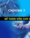 CHƯƠNG 7 KẾ TOÁN VỐN CHỦ SỞ HỮU