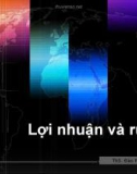 Chương 3: Lợi nhuận và rủi ro