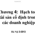 Bài giảng chương 4: Hạch toán tài sản cố định trong các doanh nghiệp