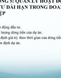 Bài giảng Tài chính doanh nghiệp: Chương 5 - ThS. Thân Thế Sơn Tùng