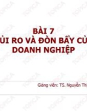 Bài giảng Tài chính doanh nghiệp: Bài 7 - TS. Nguyễn Thị Hà