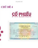 Chuyên đề 4: Cổ phiếu