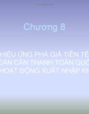 Bài giảng Tài chính quốc tế: Chương 8 - TS. Nguyễn Trọng Tài