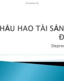 Bài giảng Khấu hao tài sản cố định