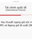 Bài giảng Tài chính quốc tế: Chương 4 - TS. Nguyễn Phúc Hiền