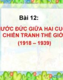 Bài giảng Lịch sử 11 bài 12: Nước Đức giữa hai cuộc chiến tranh thế giới (1918 -1939)