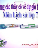 Bài giảng Lịch sử 7 bài 26: Quang Trung xây dựng đất nước