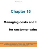 Lecture Management accounting: An Australian perspective: Chapter 15 - Kim Langfield-Smith