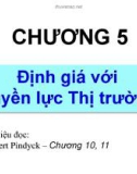 Bài giảng Chương 5: Định giá với quyền lực thị trường