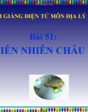 Bài giảng Địa lý 7 bài 51: Thiên nhiên châu Âu