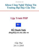 Bài giảng Lập Trình PHP