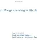 Web Programming with Java Java - Object-Oriented Programming