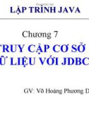 Bài giảng Lập trình Java cơ bản: Chương 7 - GV. Võ Hoàng Phương Dung