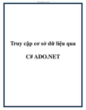 Truy cập dữ liệu qua C# ADO.NET