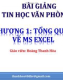 Bài giảng Tin học văn phòng: Chương 1 - Hoàng Thanh Hòa