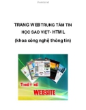 TRANG WEB TRUNG TÂM TIN HỌC SAO VIỆT- HTML (khoa công nghệ thông tin)