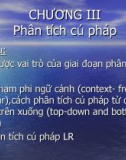 Bài giảng Chương trình dịch - Chương 3: Phân tích cú pháp