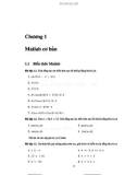 Bài giảng Matlab: Bài thực hành số 1 - ĐHBK Hà Nội