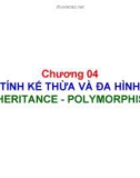 Chương 04 TÍNH KẾ THỪA VÀ ĐA HÌNH INHERITANCE - POLYMORPHISM